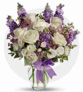 Peaceful White Lilies Basket
